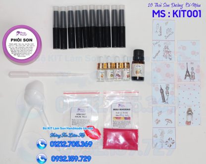 BỘ KIT SON DƯỠNG MÔI HANDMADE