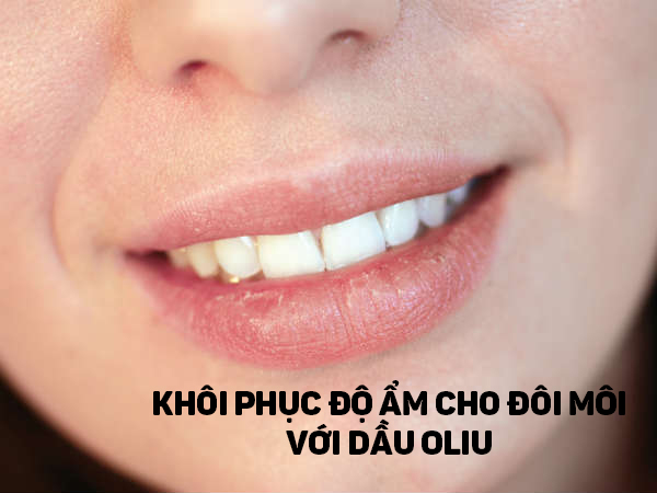 Khôi phục độ ẩm cho môi với dầu ô liu